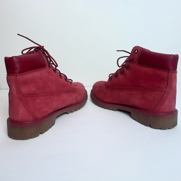 ♦️ MOVING SALE FINAL PRICE Timberland Red Suede Boots Men’s Size 7 women’s 8.5 - Picture 6 of 12